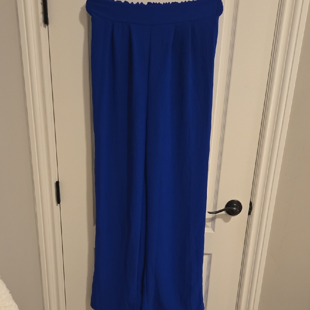 Fashion Nova Royal Blue Wide Leg Pants